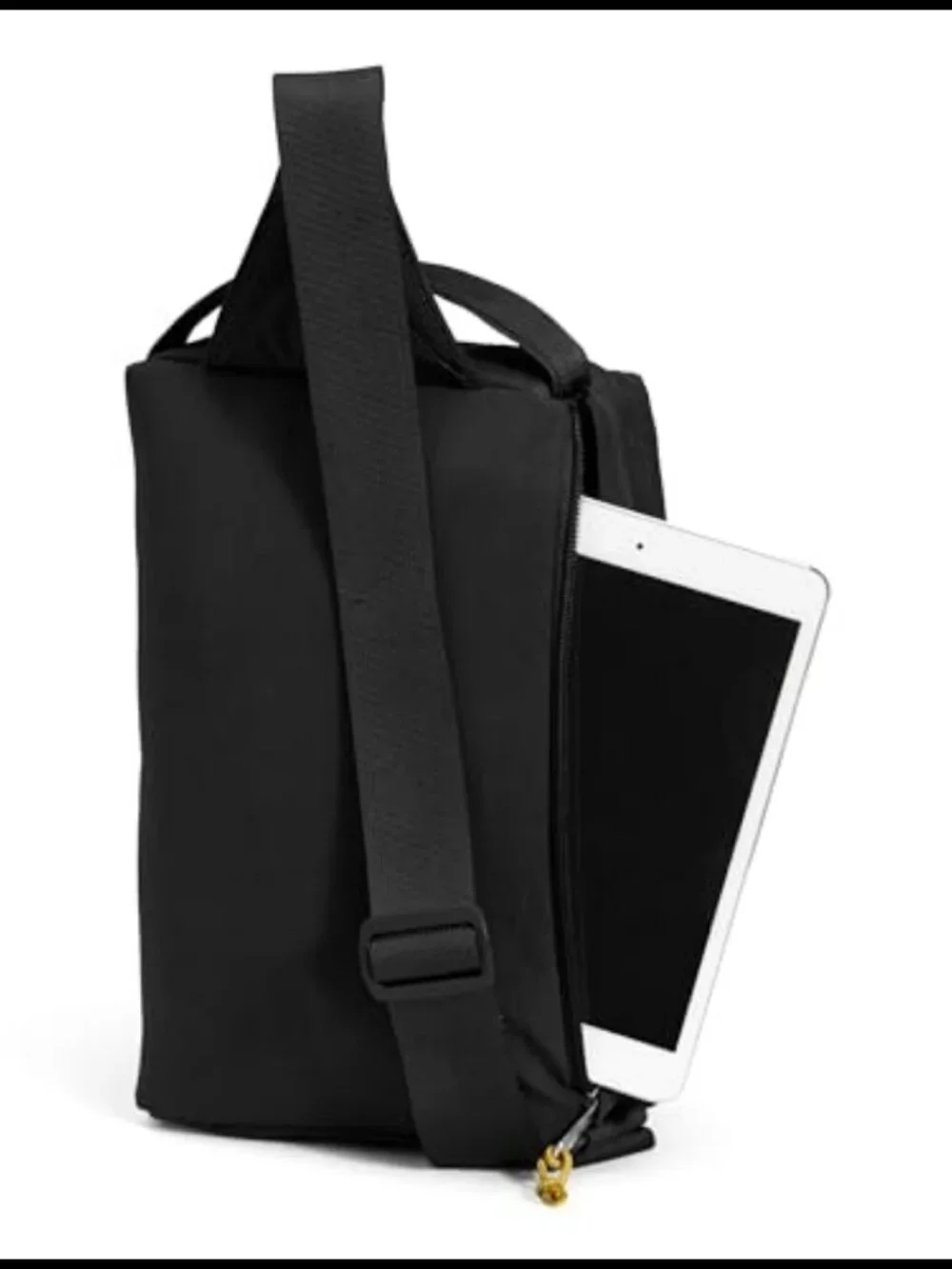 Water Repellent Recycled Nylon Crossbody Sling Bag Adjustable Strap